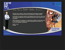 Tablet Screenshot of faustco.com